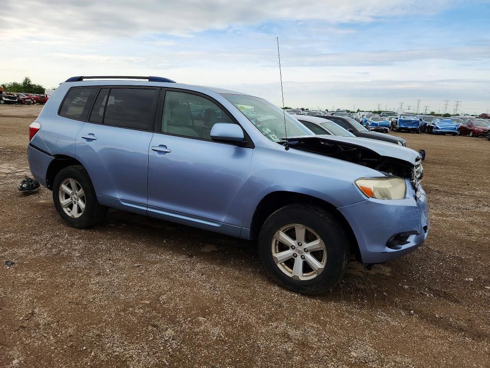2010 Toyota Highlander VIN JTEZA3EH5A2011646 COPART salvage auction — REAR END, Il - Salvage Certificate, sold $300 on 2026-07-21 (photo 4)