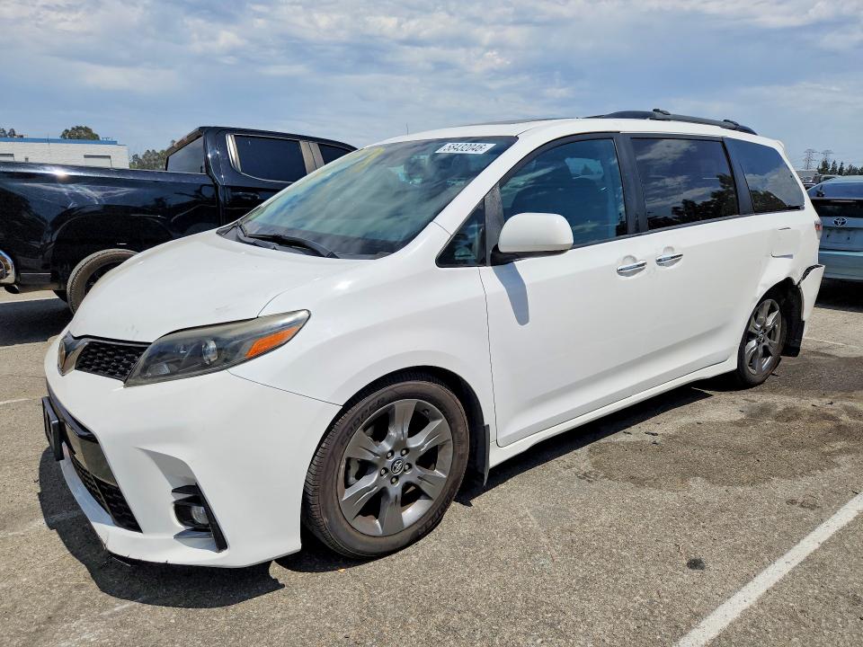 2018 Toyota VIN 5TDXZ3DC0JS921918 COPART salvage auction — REAR END, Ca - Salvage Certificate, sold $9,200 on 2026-07-07 (photo 1)