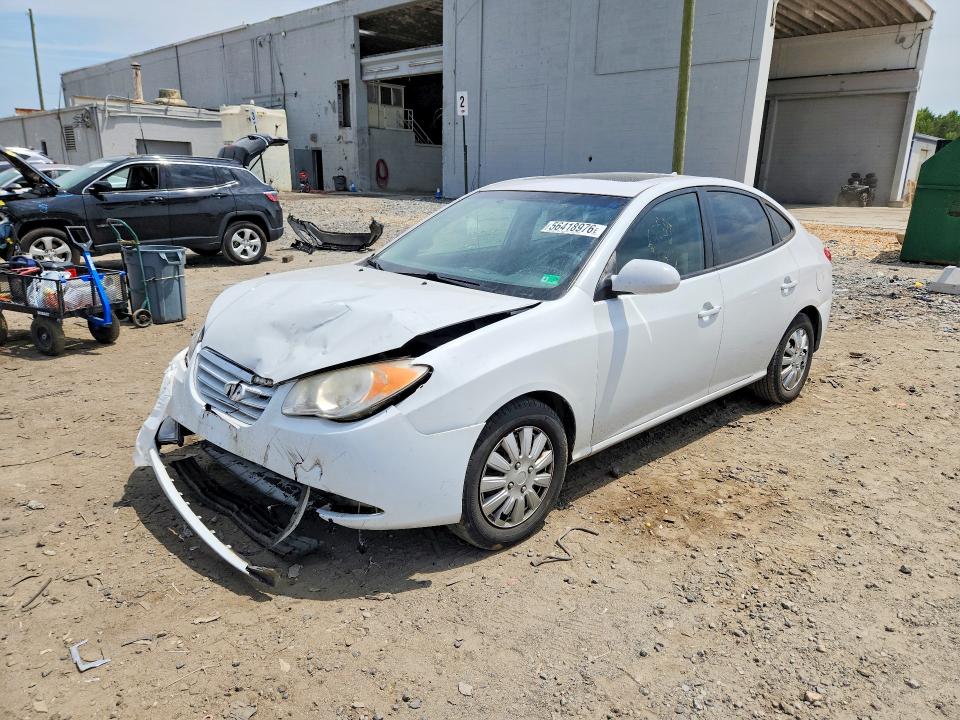 2010 Hyundai Elantra VIN KMHDU4AD7AU083947 COPART salvage auction — FRONT END, Va - Cert Of Title - Salvage, sold $325 on 2026-07-22 (photo 1)