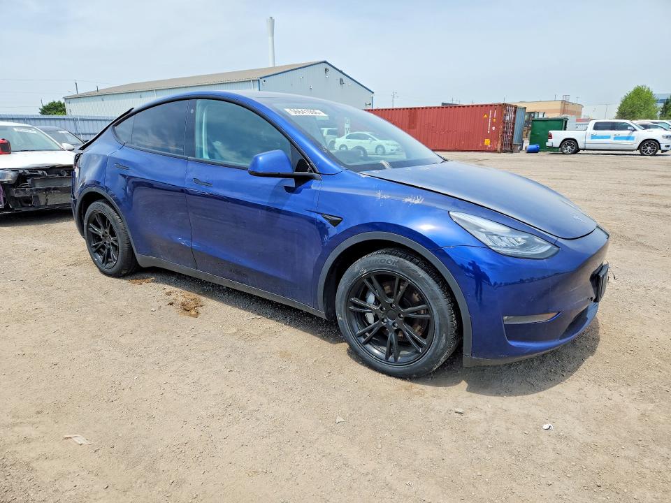 2021 Tesla Model y VIN 5YJYGDEE1MF088977 COPART salvage auction — REAR END, On - Permit Salvage, sold $4,350 on 2026-07-14 (photo 4)