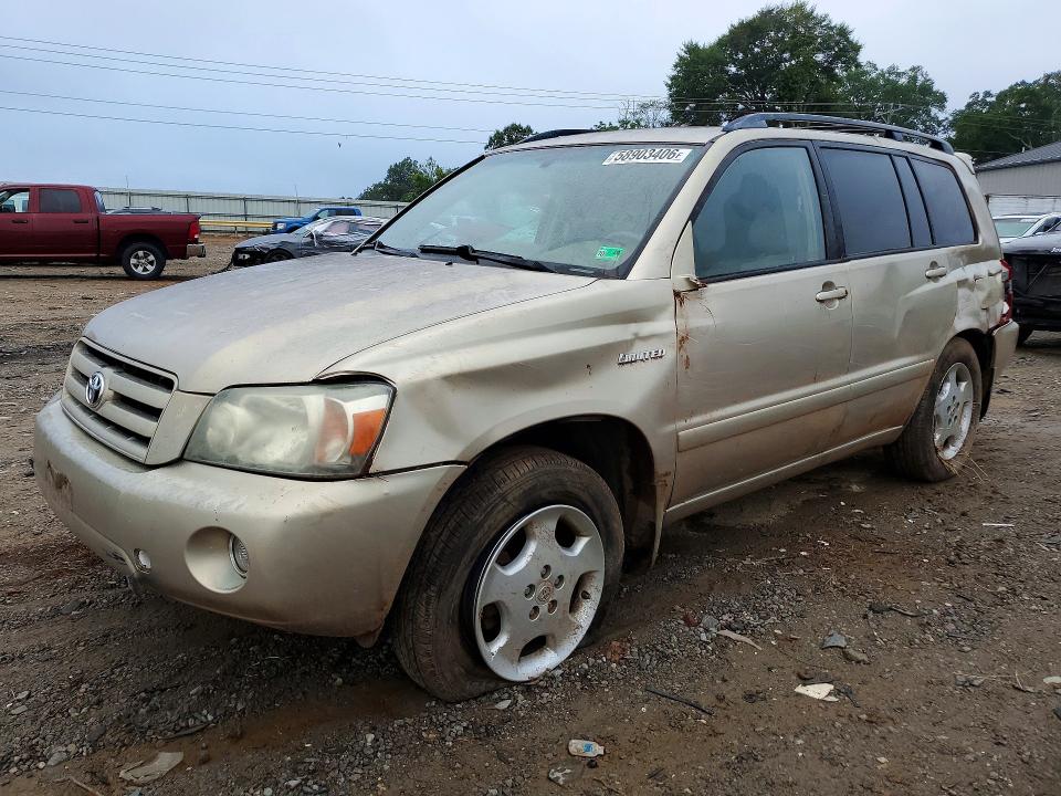 2004 Toyota Highlander VIN JTEEP21A740029243 COPART salvage auction — SIDE, VA - CERT OF TITLE - SALVAGE, sold $425 on 2026-07-24 (photo 1)