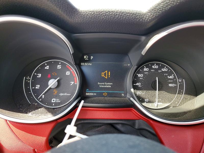 2020 Alfa romeo Stelvio VIN ZASPAKBN2L7C91703 COPART salvage auction — FRONT END, Salvage Title, sold $4,150 on 2026-08-20 (photo 9)