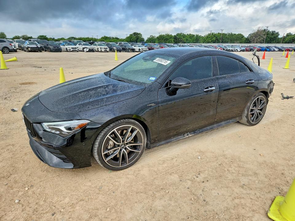 2026 Mercedes-benz Cla-klasse amg VIN W1K5J5BB3TN582039 COPART salvage auction — REAR END, Tx - Salvage Vehicle Title, sold $25,000 on 2026-07-30 (photo 1)