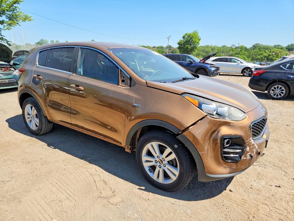 2017 Kia Sportage VIN KNDPMCAC1H7033248 COPART salvage auction — FRONT END, Va - Certificate Of Title, sold $1,900 on 2026-07-28 (photo 4)