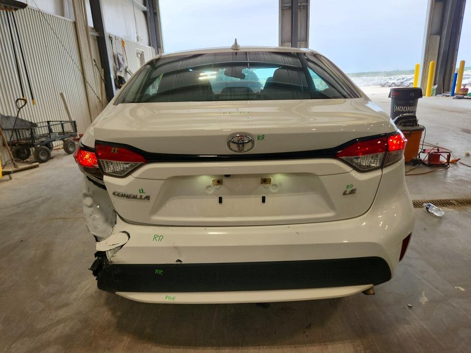 2022 Toyota Corolla VIN 5YFEPMAE7NP340116 COPART salvage auction — HAIL, Ne - Cert Of Title-Salvage, sold $5,300 on 2026-07-07 (photo 6)