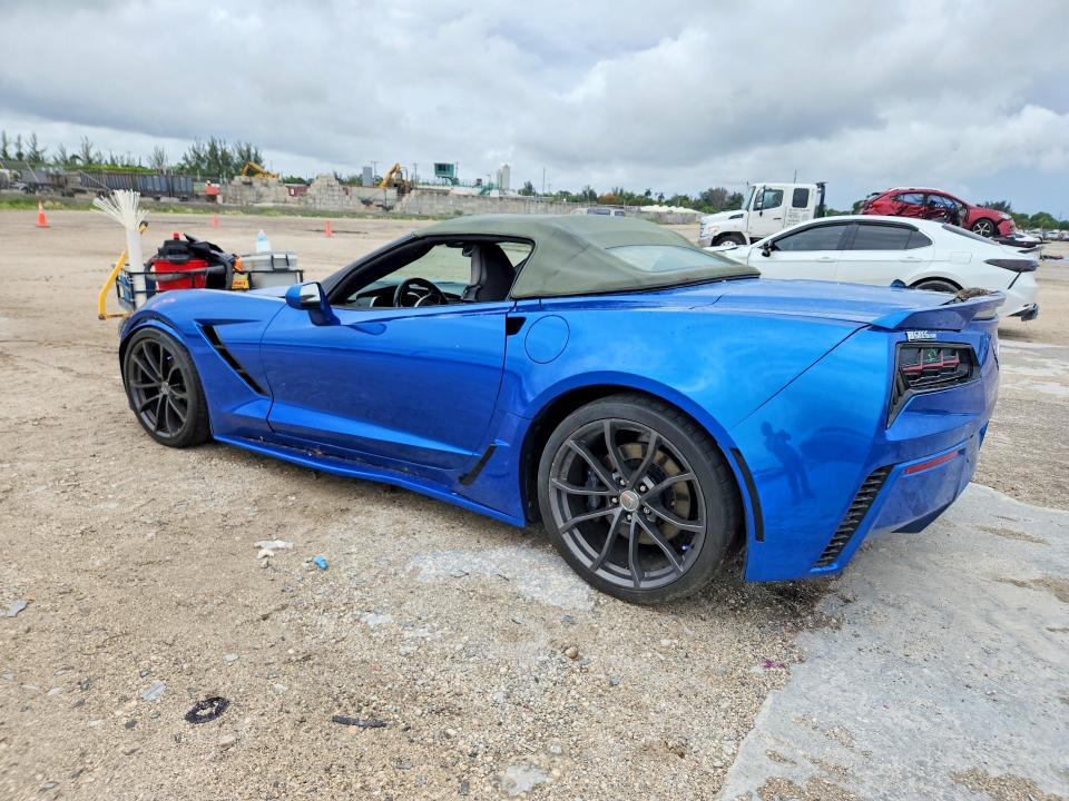 2016 Chevrolet Corvette stingray VIN 1G1YB3D79G5122707 COPART salvage auction — BURN, FL - CERT OF TITLE SLVG REBUILDABLE, sold $13,100 on 2026-07-16 (photo 2)