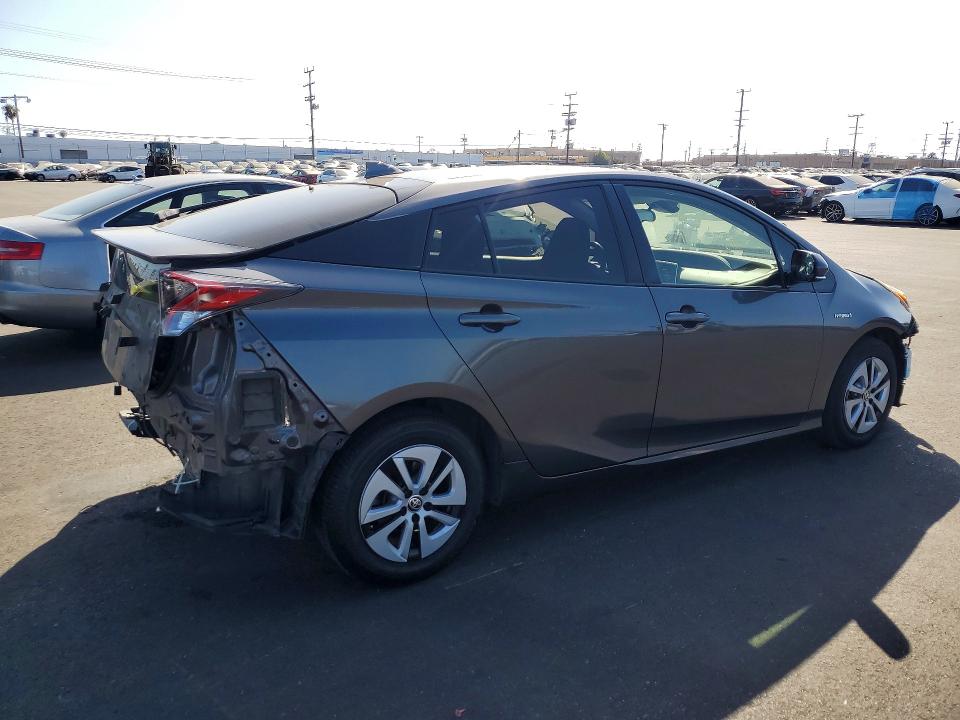2016 Toyota Prius VIN JTDKARFU6G3024106 COPART salvage auction — FRONT END, Ca - Salvage Certificate, sold $2,350 on 2026-07-06 (photo 3)