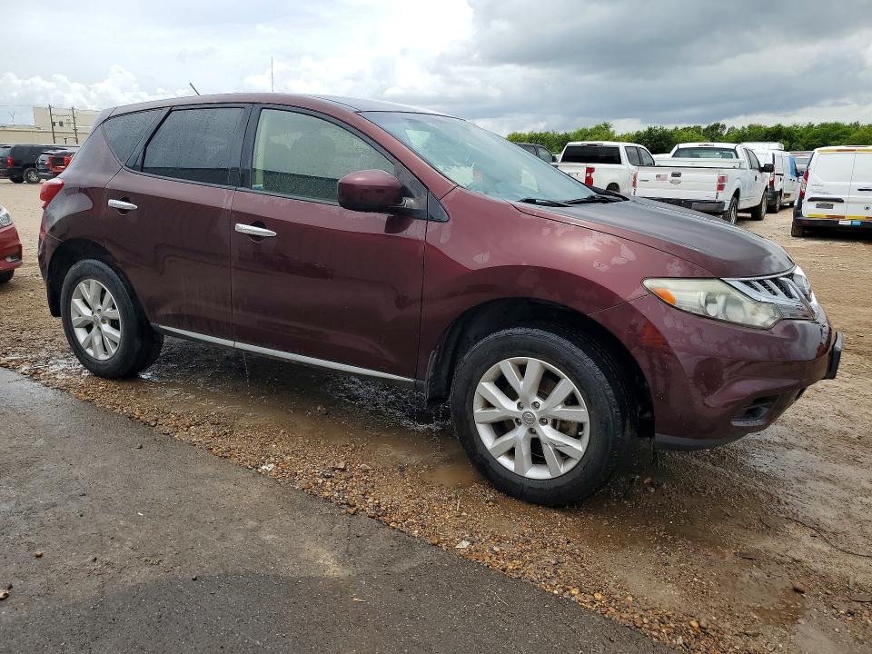 2014 Nissan Murano VIN JN8AZ1MUXEW410598 COPART salvage auction — MINOR DENT/SCRATCHES, TX - CERTIFICATE OF TITLE, sold $425 on 2026-07-27 (photo 4)