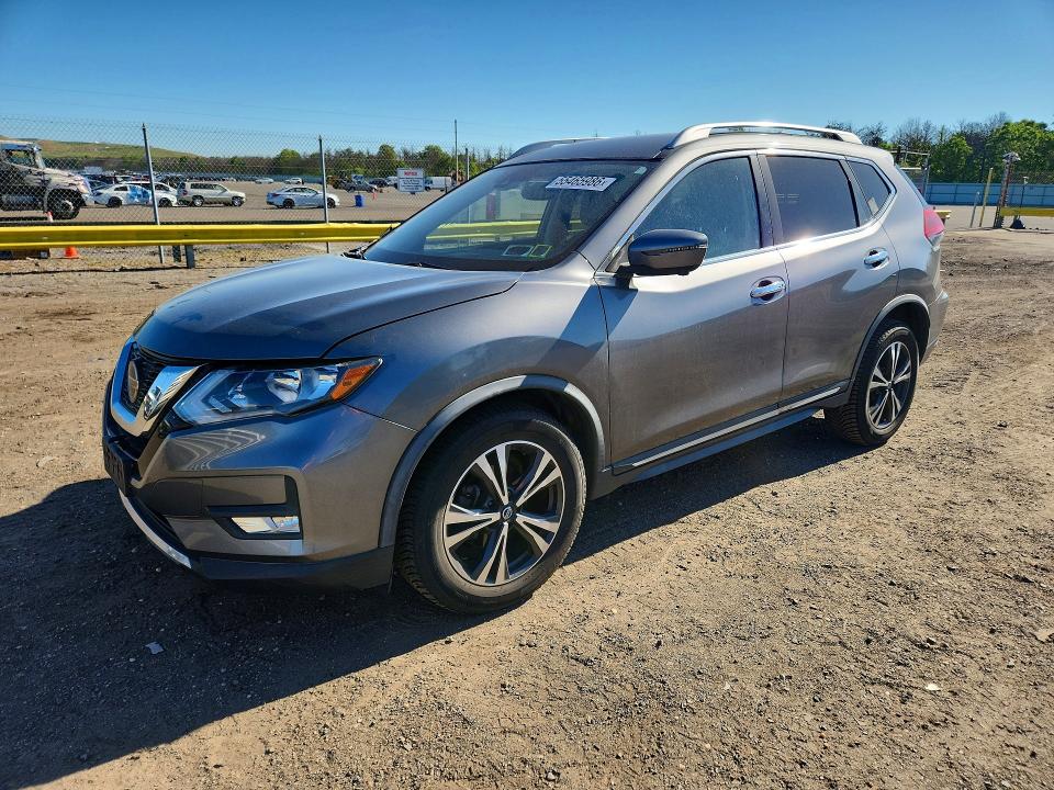 2018 Nissan Rogue VIN JN8AT2MV7JW316513 COPART salvage auction — FRONT END, NY - MV-907A SALVAGE CERTIFICATE, sold $3,800 on 2026-07-20 (photo 1)