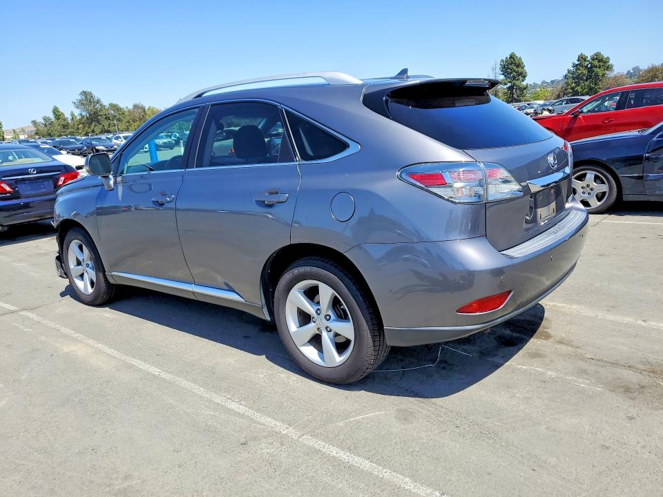 2012 Lexus Rx VIN 2T2BK1BA8CC134405 COPART salvage auction — FRONT END, Ca - Salvage Certificate, sold $250 on 2026-07-06 (photo 2)