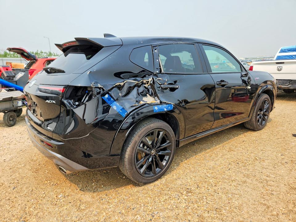 2025 Acura Adx VIN 3HDSA2H72SM100800 COPART salvage auction — SIDE, Ab - Bos - Salvage, sold $15,900 on 2026-07-09 (photo 3)