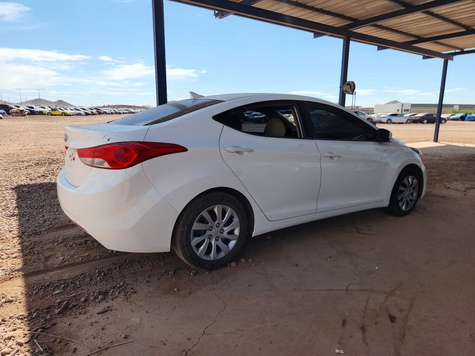 2012 Hyundai Elantra VIN 5NPDH4AE1CH150959 COPART salvage auction — VANDALISM, AZ - CERT OF TITLE - SALVAGE, sold $1,100 on 2026-07-02 (photo 3)