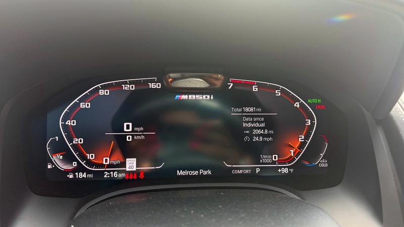 2023 BMW M850i xdrive VIN WBAGV8C09PCK90335 COPART salvage auction — NORMAL WEAR, Il - Certificate Of Title (P), sold $22,700 on 2026-07-06 (photo 8)
