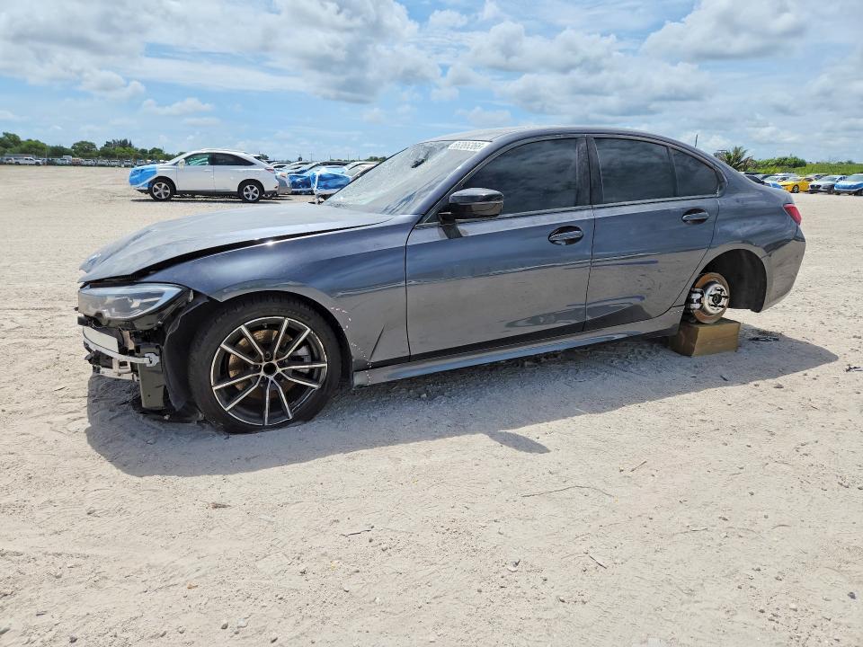 2021 BMW 3er VIN 3MW5R1J04M8B70158 COPART salvage auction — FRONT END, Fl - Certificate Of Destruction, sold $9,700 on 2026-07-09 (photo 1)