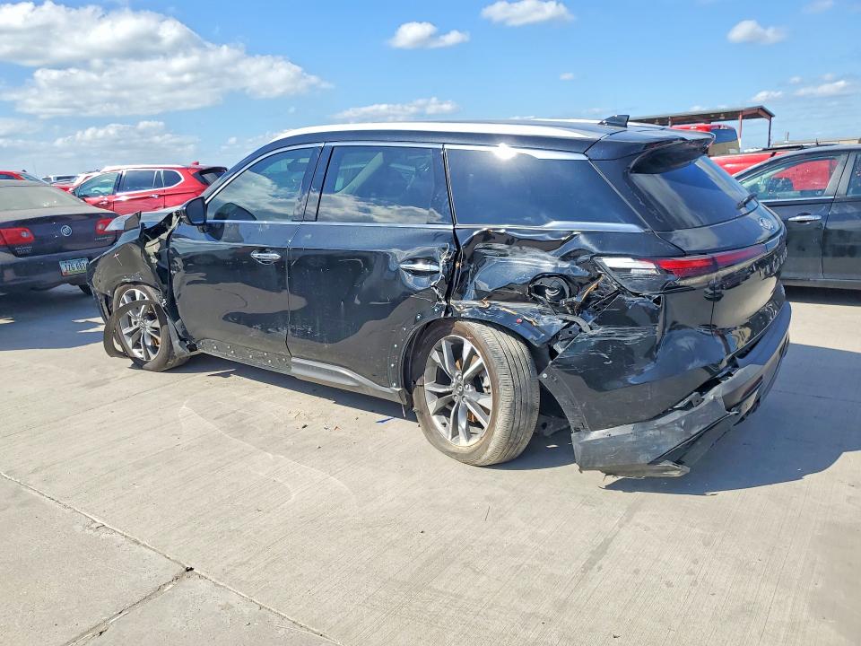 2025 Infiniti Qx60 VIN 5N1AL1FRXSC344858 COPART salvage auction — FRONT END, Tx - Salvage Vehicle Title, sold $3,550 on 2026-07-27 (photo 2)