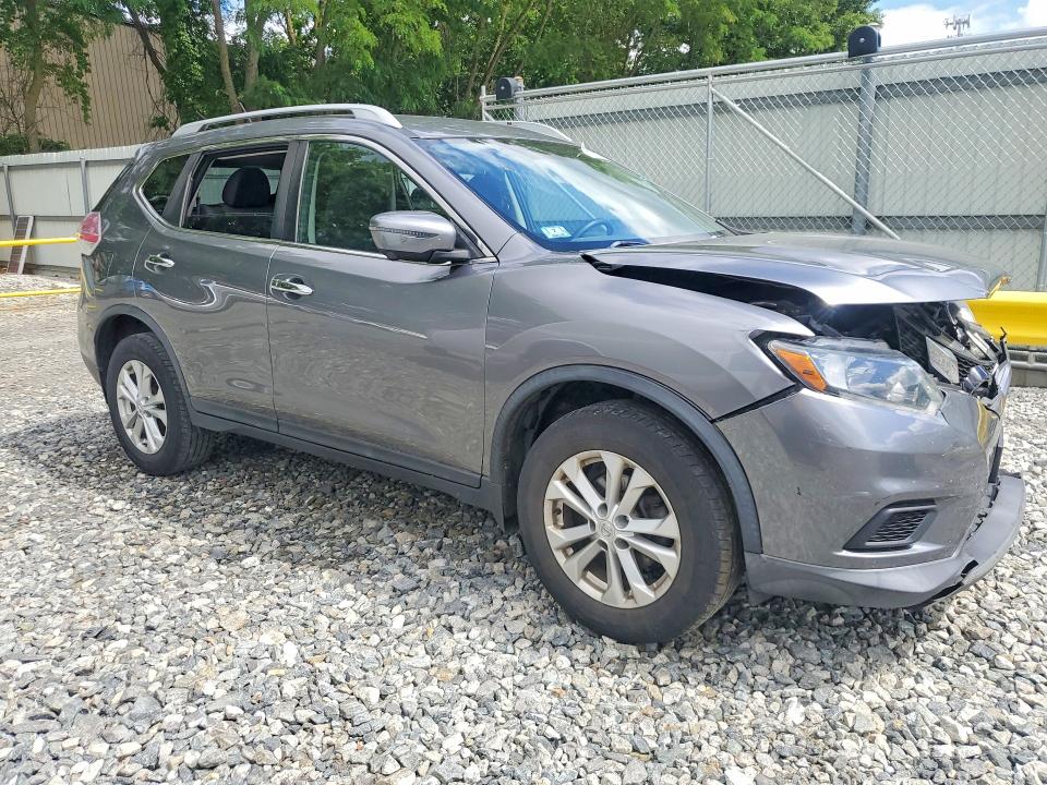 2016 Nissan Rogue VIN KNMAT2MV5GP723857 COPART salvage auction — FRONT END, Ma - Cert Of Title-Reconstrctd Coll, sold $525 on 2026-07-15 (photo 4)