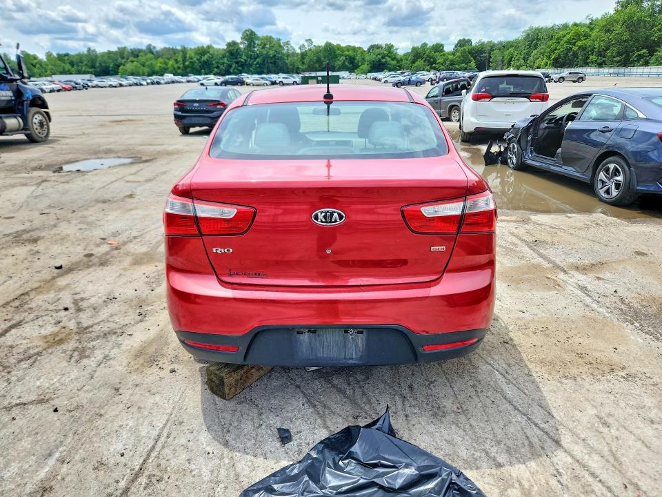2013 Kia Rio VIN KNADM4A30D6114263 COPART salvage auction — FRONT END, PA - CERTIFICATE OF SALVAGE, sold $375 on 2026-07-02 (photo 6)