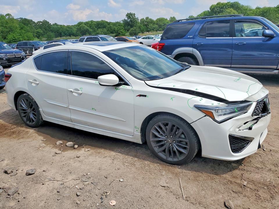 2022 Acura Ilx VIN 19UDE2F83NA006633 COPART salvage auction — FRONT END, Pa - Certificate Of Salvage, sold $8,000 on 2026-07-08 (photo 4)