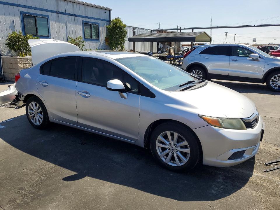 2012 Honda VIN 19XFB2F84CE326067 COPART salvage auction — REAR END, Ca - Salvage Certificate, sold $1,350 on 2026-07-10 (photo 4)