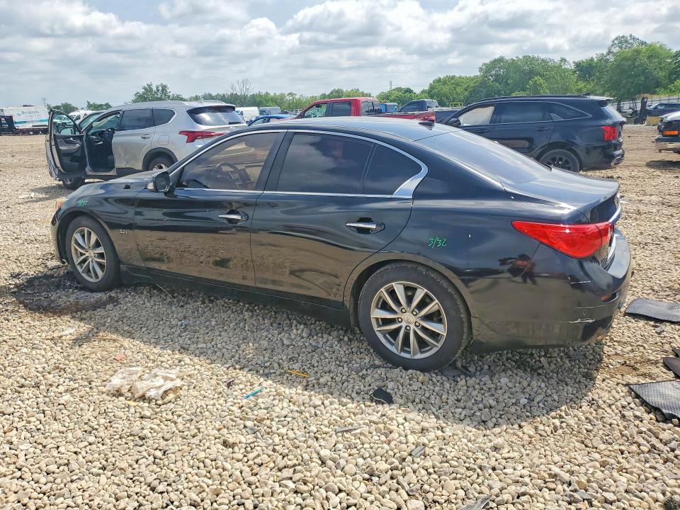 2017 Infiniti Q50 VIN JN1EV7AP3HM733436 COPART salvage auction — VANDALISM, Il - Salvage Certificate, sold $1,400 on 2026-07-31 (photo 2)
