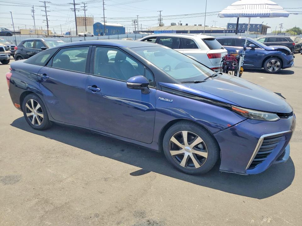 2017 Toyota Mirai VIN JTDBVRBD3HA001955 COPART salvage auction — FRONT END, CA - DIS/DLR/EXP ONLY CLEAN TITLE, sold $1,900 on 2026-07-29 (photo 4)