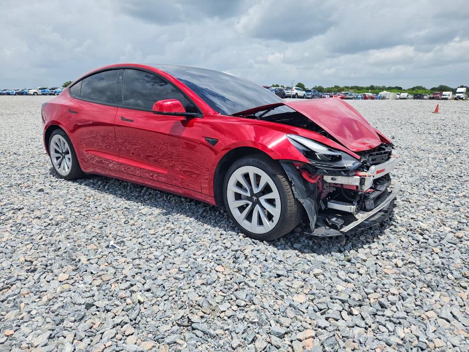 2021 Tesla VIN 5YJ3E1EA9MF874618 COPART salvage auction — FRONT END, FL - CERT OF TITLE SLVG REBUILDABLE, sold $5,400 on 2026-07-02 (photo 4)