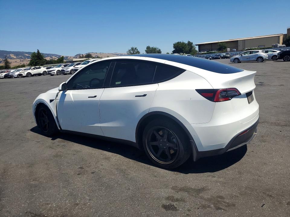 2021 Tesla Model y VIN 5YJYGAEE2MF189301 COPART salvage auction — FRONT END, Ca - Salvage Certificate, sold $90 on 2026-07-28 (photo 2)