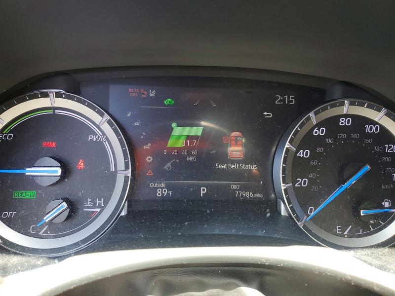 2022 Toyota Highlander VIN 5TDFARAH4NS014388 COPART salvage auction — REAR END, Ga - Cert Of Title-Salvage, sold $18,900 on 2026-07-09 (photo 9)