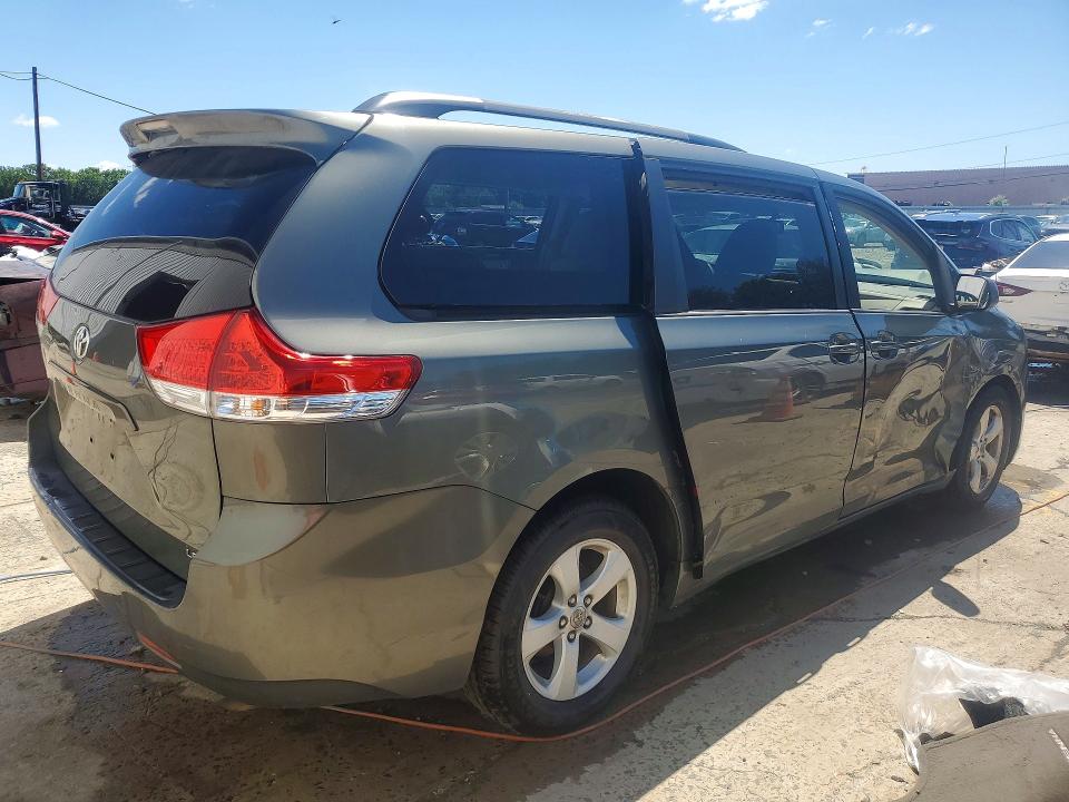 2011 Toyota Sienna VIN 5TDKK3DC6BS076606 COPART salvage auction — FRONT END, NJ - CERT OF TITLE-SALVAGE, sold $1,100 on 2026-07-27 (photo 3)