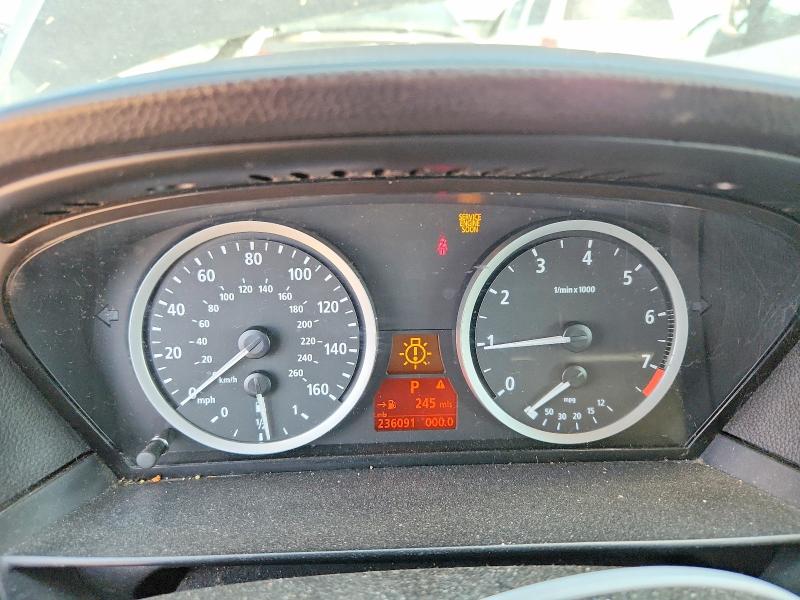 2007 BMW 5 series VIN WBANE73507CM49241 COPART salvage auction — FRONT END, Il - Certificate Of Title, sold $400 on 2026-07-09 (photo 9)