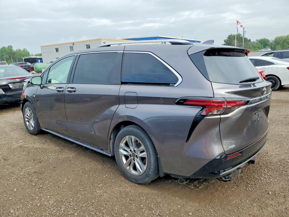 2022 Toyota Sienna VIN 5TDGSKFC2NS067063 COPART salvage auction — FRONT END, ON - PERMIT SALVAGE, sold $5,300 on 2026-07-28 (photo 2)