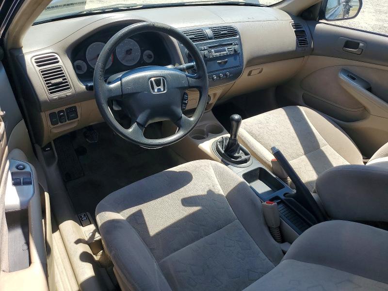 2001 Honda Civic VIN 1HGEM21931L071651 COPART salvage auction — REAR END, Ca - Dis/Dlr/Exp Only Clean Title, sold $375 on 2026-07-10 (photo 8)