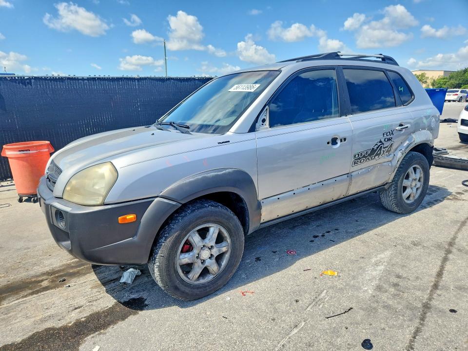 2006 Hyundai Tucson VIN KM8JN12D26U354630 COPART salvage auction — REAR END, Fl - Certificate Of Destruction, sold $900 on 2026-07-02 (photo 1)