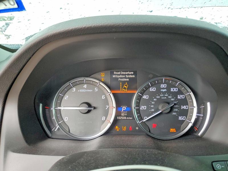 2020 Acura Mdx VIN 5J8YD3H50LL004465 COPART salvage auction — UNDERCARRIAGE, Tx - Salvage Vehicle Title, sold $7,700 on 2026-07-31 (photo 9)