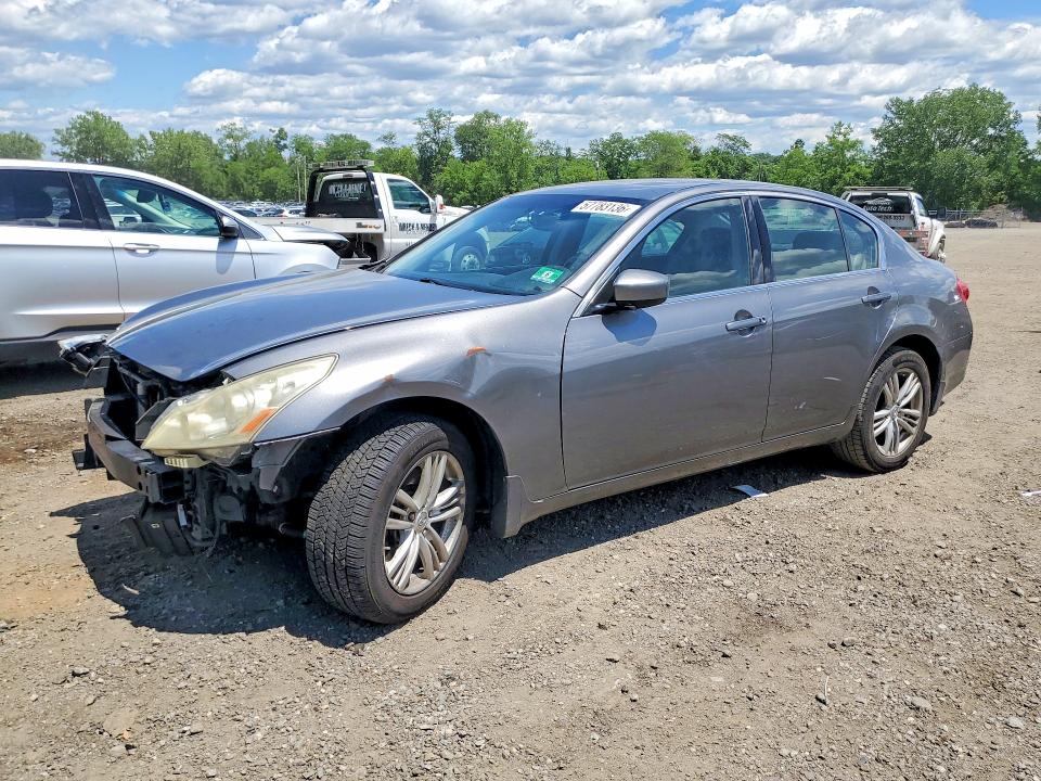 2010 Infiniti G37 VIN JN1CV6AR7AM454676 COPART salvage auction — FRONT END, Ny - Mv-907A Salvage Certificate, sold $425 on 2026-07-07 (photo 1)
