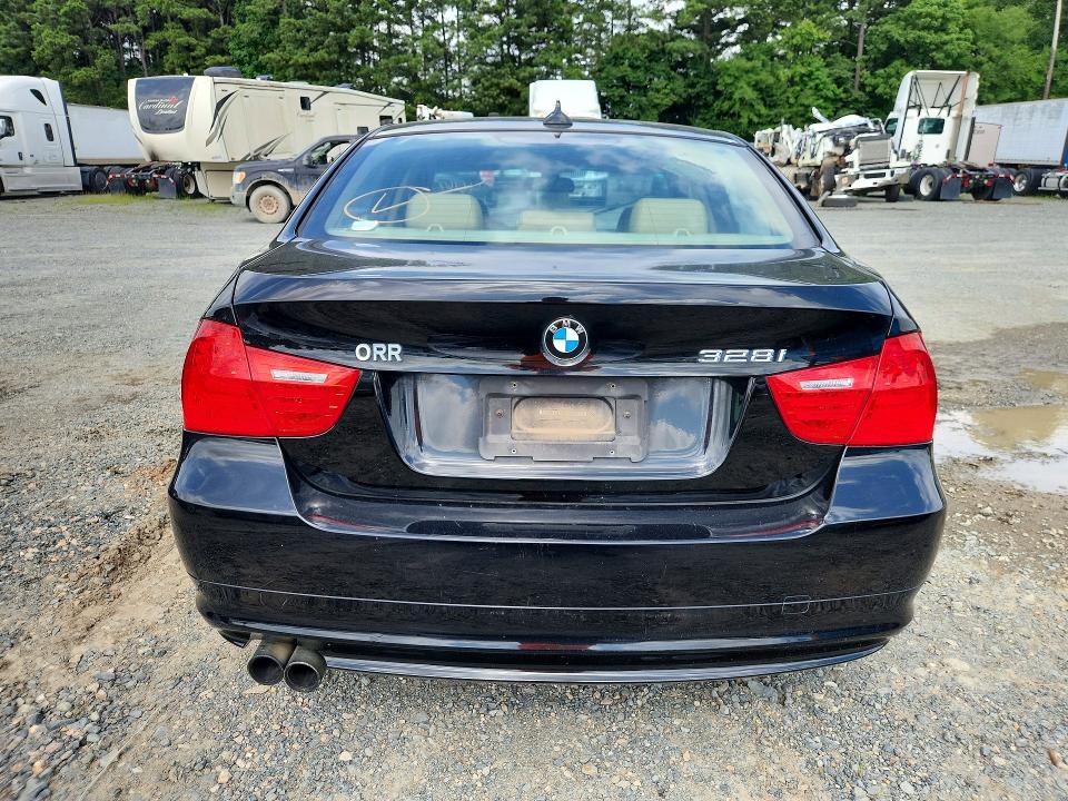 2011 BMW 3 series VIN WBAPH7C59BE461627 COPART salvage auction — WATER/FLOOD, LA - CERT OF TITLE-SALVAGE FLOOD, sold $325 on 2026-07-09 (photo 6)