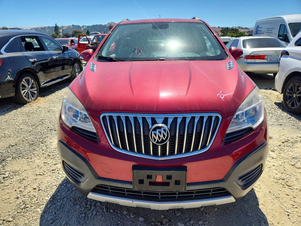 2016 Buick Encore VIN KL4CJASB1GB697699 COPART salvage auction — REAR END, Ca - Salvage Certificate, sold $1,550 on 2026-07-14 (photo 5)