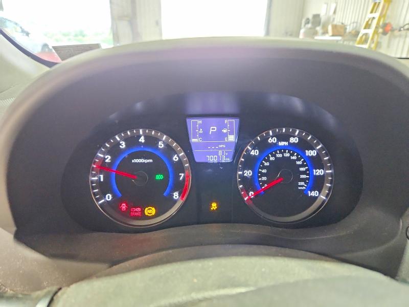 2017 Hyundai Accent VIN KMHCT4AE1HU333586 COPART salvage auction — FRONT END, Pa - Certificate Of Salvage, sold $500 on 2026-07-24 (photo 9)