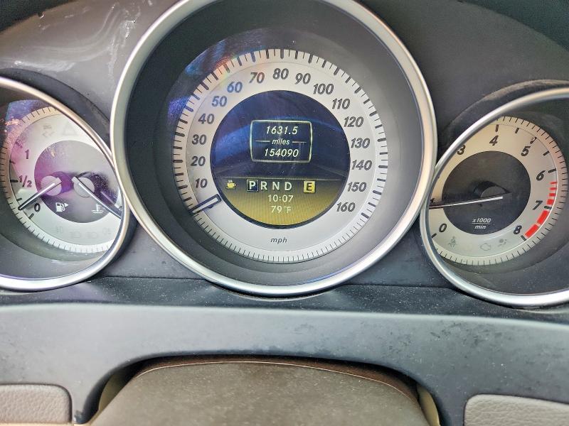 2012 Mercedes-benz C-klasse VIN WDDGF8BBXCA689138 COPART salvage auction — FRONT END, Il - Salvage Certificate, sold $250 on 2026-07-21 (photo 9)