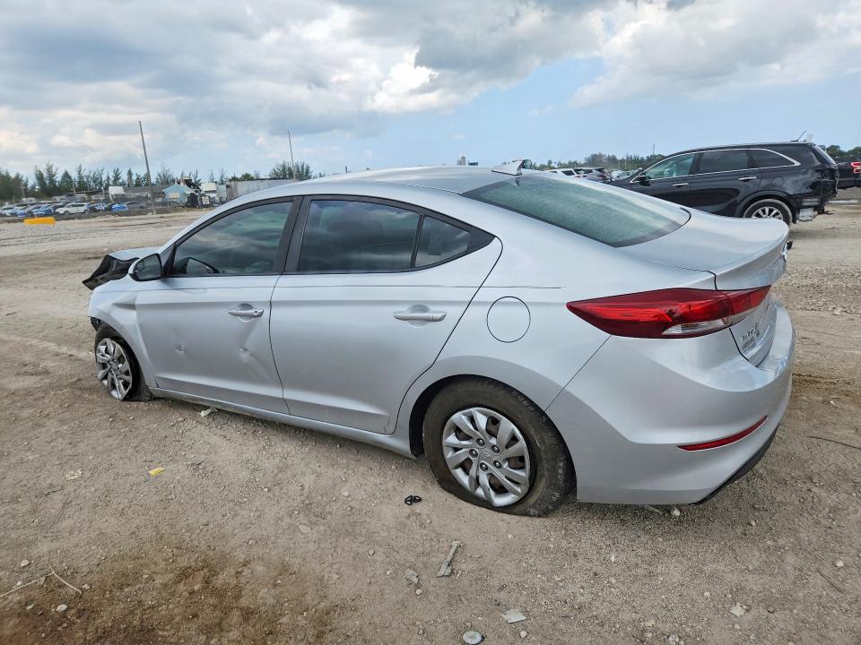 2017 Hyundai Elantra VIN KMHD74LF1HU402002 COPART salvage auction — FRONT END, Fl - Cert Of Title-Rebuilt (P), sold $975 on 2026-07-07 (photo 2)