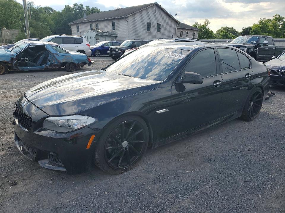 2012 BMW 5er VIN WBAFU9C57CC786955 COPART salvage auction — FRONT END, Pa - Certificate Of Salvage, sold $1,400 on 2026-07-16 (photo 1)