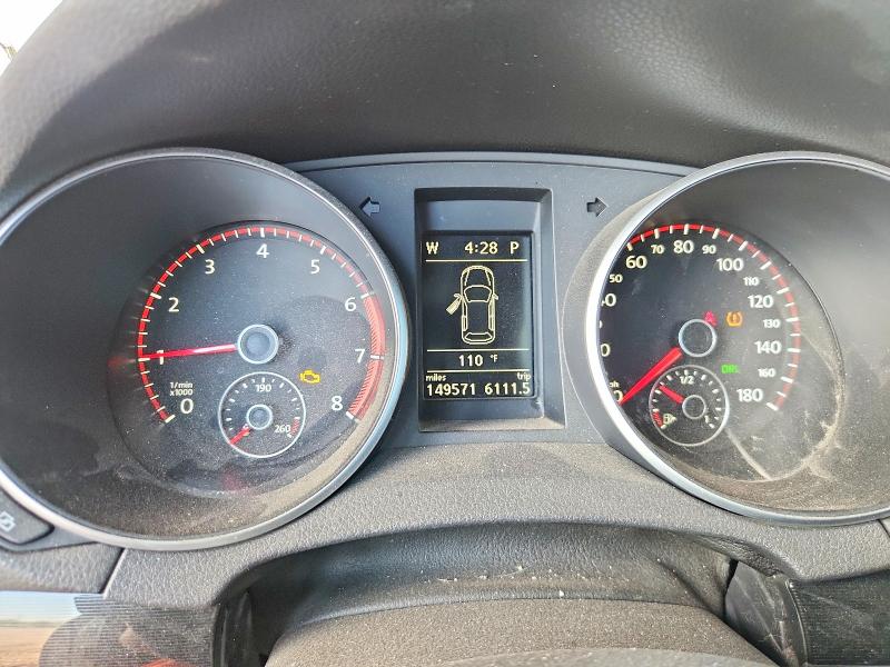 2012 Volkswagen Gti VIN WVWHV7AJ9CW308371 COPART salvage auction — FRONT END, Az - Cert Of Title - Salvage, sold $2,550 on 2026-07-02 (photo 9)