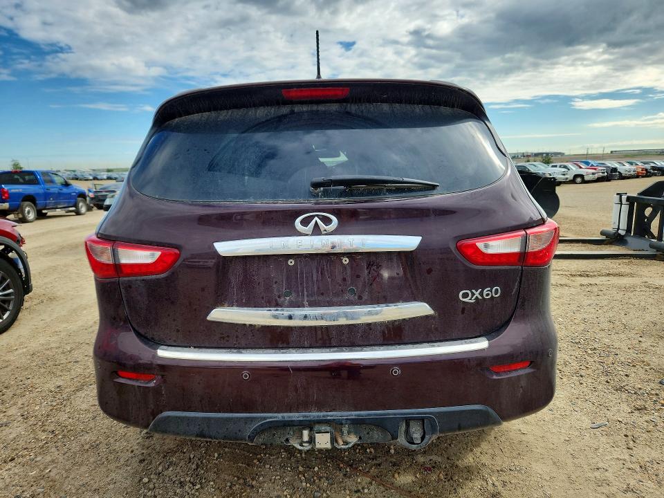 2014 Infiniti VIN 5N1AL0MMXEC527988 COPART salvage auction — FRONT END, Ab - Bos - Salvage, sold $450 on 2026-07-23 (photo 6)