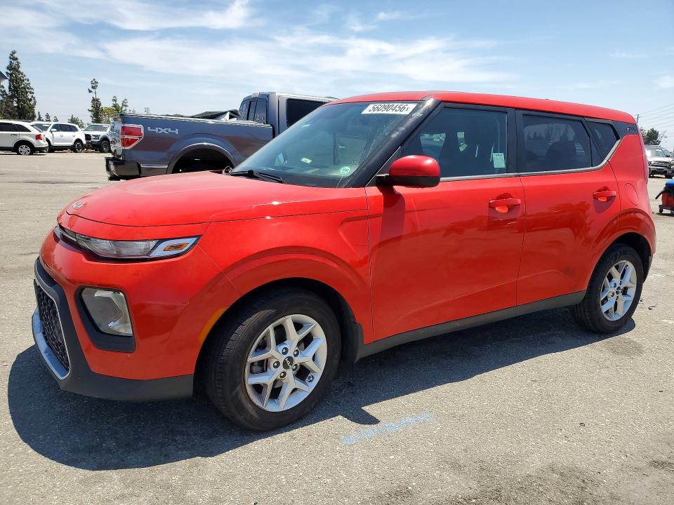 2022 Kia Soul VIN KNDJ23AU0N7186350 COPART salvage auction — FRONT END, Ca - Salvage Certificate, sold $2,750 on 2026-07-28 (photo 1)