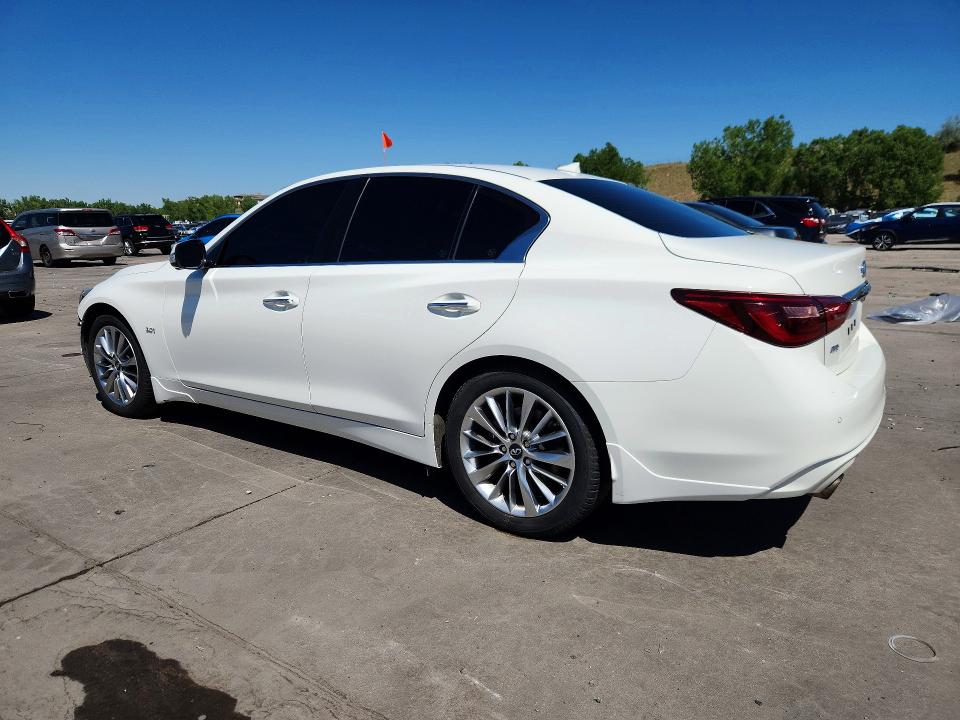 2018 Infiniti Q50 VIN JN1EV7AR7JM442283 COPART salvage auction — FRONT END, Co - Public - Salvage Title, sold $7,400 on 2026-07-29 (photo 2)