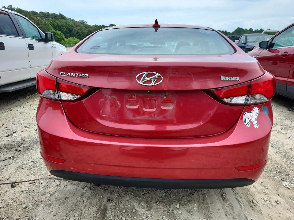 2014 Hyundai VIN KMHDH4AE6EU031311 COPART salvage auction — FRONT END, De - Salvage Certificate, sold $775 on 2026-07-28 (photo 6)