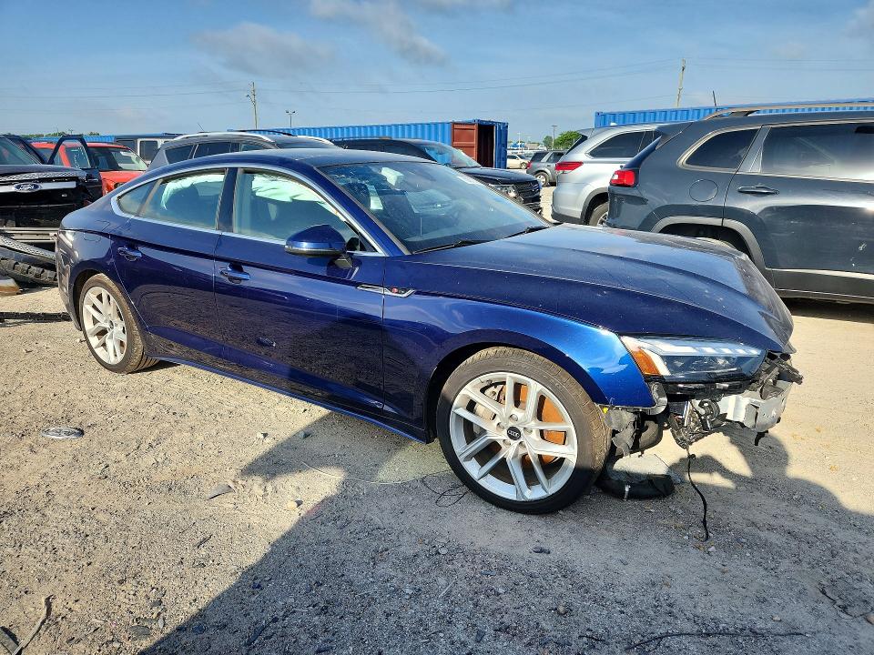 2024 Audi A5 VIN WAUFACF5XRA077121 COPART salvage auction — FRONT END, Az - Cert Of Title - Salvage, sold $9,900 on 2026-07-17 (photo 4)