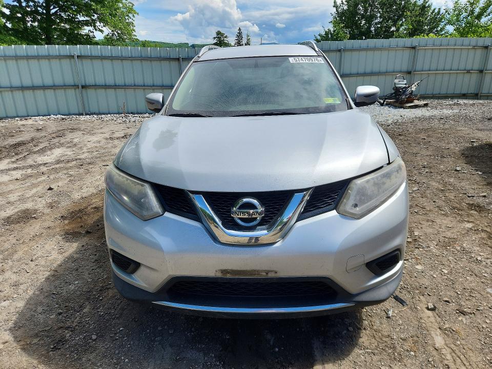 2016 Nissan Rogue VIN KNMAT2MV8GP600134 COPART salvage auction — SIDE, Vt - Cert Of Title-Salvage Vehicle, sold $900 on 2026-07-27 (photo 5)