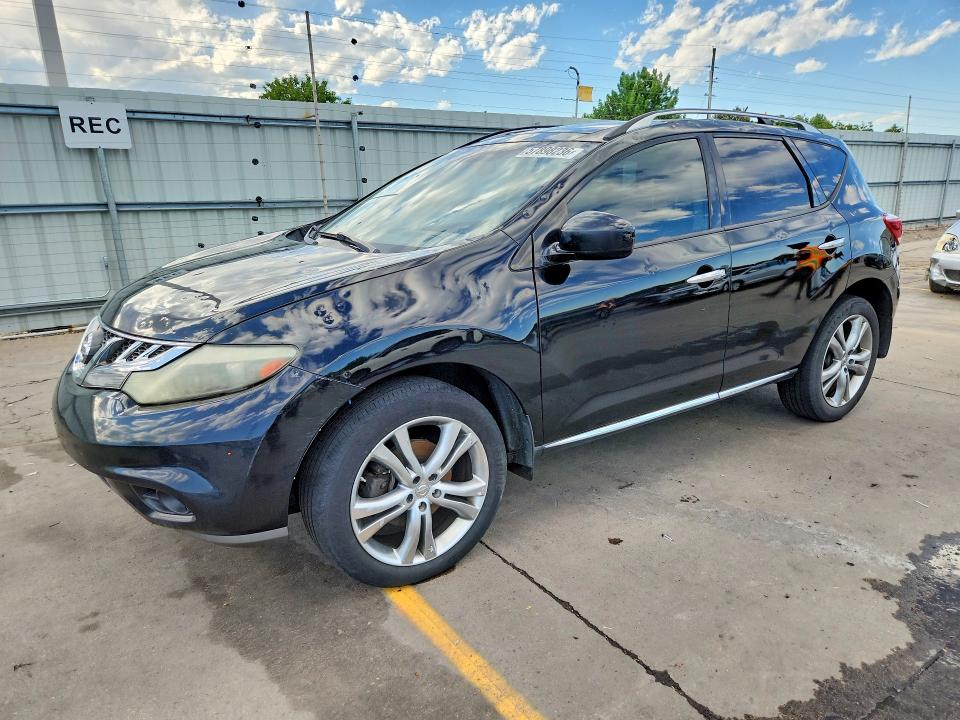 2011 Nissan Murano VIN JN8AZ1MW0BW181703 COPART salvage auction — HAIL, CO - CERTIFICATE OF TITLE, sold $450 on 2026-07-27 (photo 1)