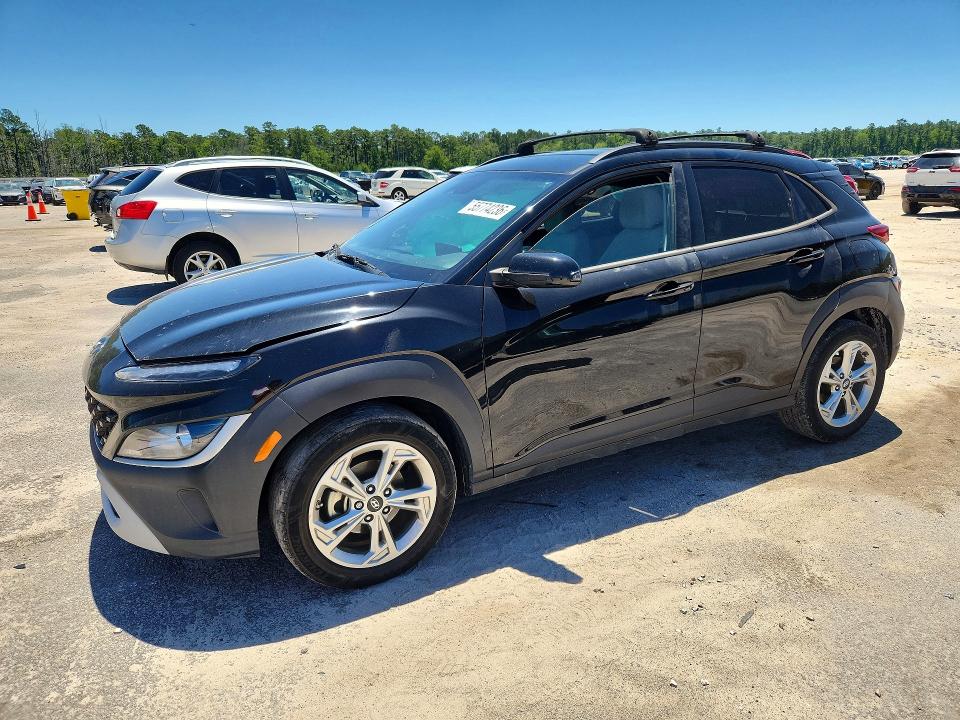 2022 Hyundai VIN KM8K62AB4NU808382 COPART salvage auction — SIDE, Sc - Cert Of Title-Salvage, sold $2,800 on 2026-07-27 (photo 1)